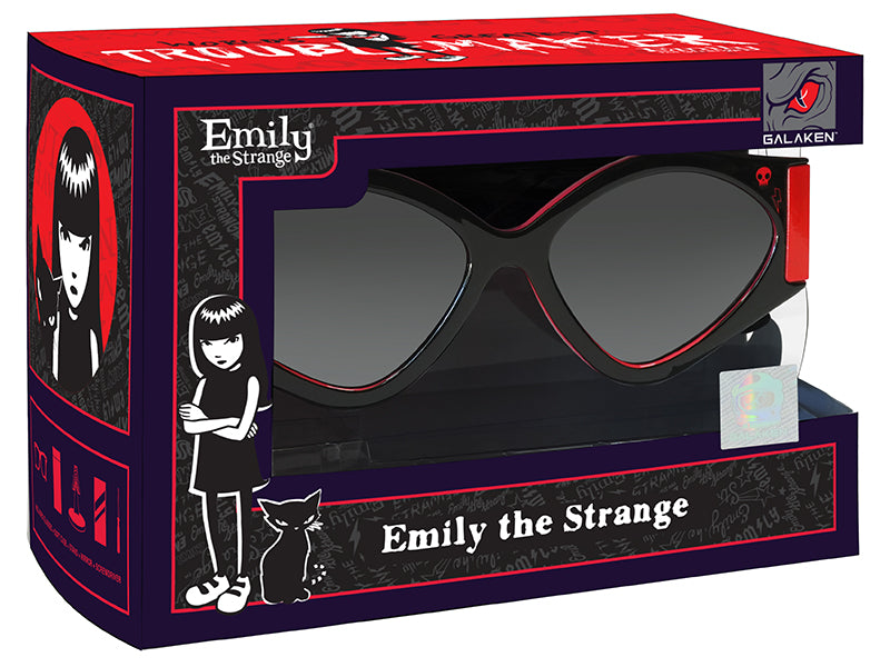 Emily the Strange Get Lost sunglasses with collectible packaging