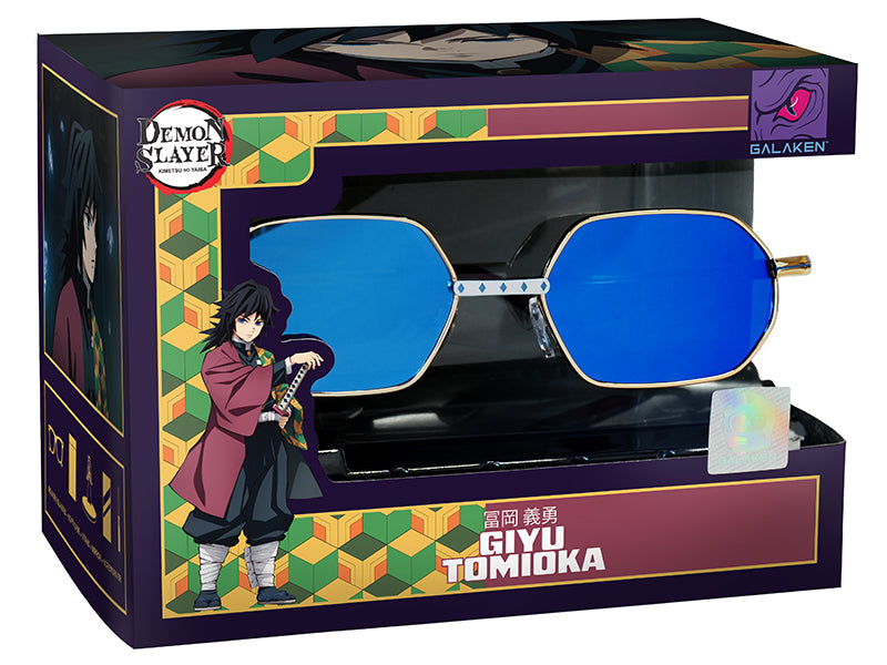 Giyu Tomioka Water Hashira sunglasses with collectible packaging