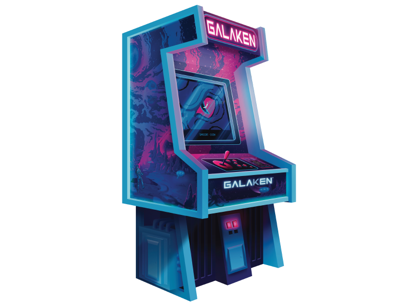 Galaken Arcade Sticker