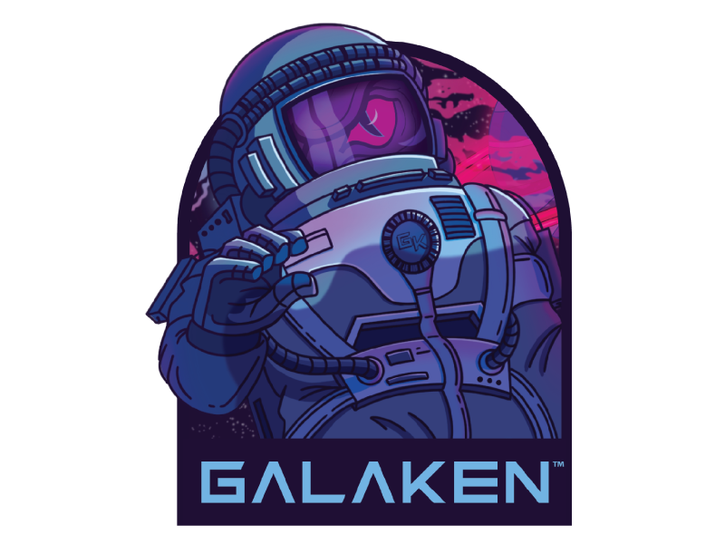 Galaken Holo Astronaut Sticker